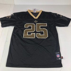 Reebok Black and Gold Kids Jersey